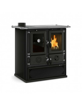 NORDICA ROSETTA SINISTRA 5.0 VST STEEL NERO 7013178 STUFA LEGNA 7.9kW 226m3 A