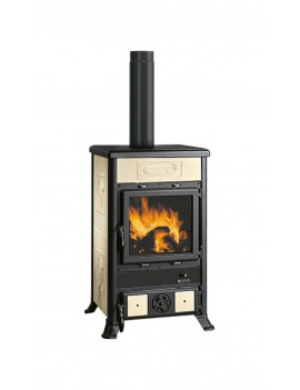 LA NORDICA ROSSELLA R1 5.0 STUFA A LEGNA 7017606 103M³ 9kW PANNA CLASSE A+