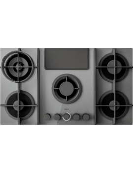 ELICA PRF0196343 NIKOLATESLA FLAME EVO GR/A/88 PIANO COTTURA GAS CAPPA GRIGIO