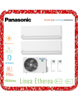 PANASONIC ETHEREA Z CONDIZIONATORE DUAL R32 9000+9000 BTU  A+++A++ WIFI