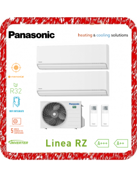 PANASONIC LINEA RZ CONDIZIONATORE DUAL INVERTER R32 9000+9000 BTU  A+++A++ WIFI