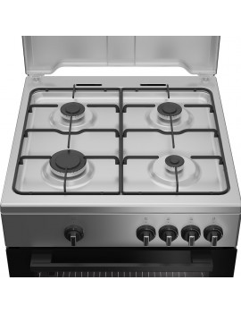 INDESIT I6GGKMS CUCINA 60CM 4 FUOCHI FORNO A GAS VENTILATO A+ ACCIAIO INOX