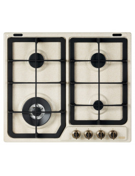 DE LONGHI ANF46PRO PIANO COTTURA A GAS 60CM 4 FUOCHI CORONA COUNTRY AVENA