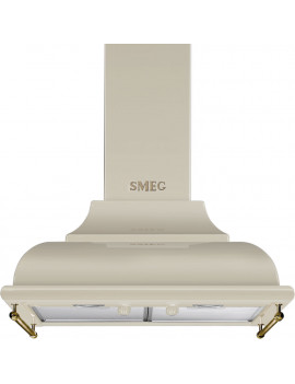 SMEG CAPPA ASPIRANTE A PARETE CORTINA KC16POE 60CM PANNA CE.A 3 VELOCITA'