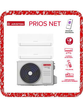 ARISTON PRIOS NET CONDIZIONATORE DUAL SPLIT 40 XAI-O 9000+12000BTU A++/A+