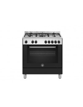 LA GERMANIA AMN855ENEV/24 CUCINA 80CM 5 FUOCHI FORNO ELETTRICO NERO CL.A