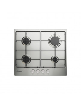 INDESIT THP642IXI1 PIANO COTTURA A GAS INOX 60CM 4FUOCHI GRIGLIE SMALTATE