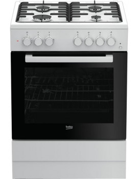 BEKO FSST62110DW CUCINA 60CM 4 FUOCHI FORNO ELETTRICO 3 PROGRAMMI BIANCO