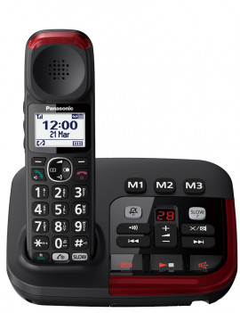 PANASONIC KXTGM420EXB CORDLESS 1.8" V.VOCE 100NUM. ECO DECT/GAP SEGRETERIA
