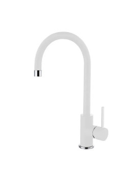 ELLECI MGKCLO68 MISCELATORE MONOCOMANDO GRANITEK BIANCO CANNA GIREVOLE