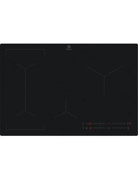 ELECTROLUX EIV83443CT PIANO COTTURA INDUZIONE 80CM 4Z TOUCH BRIDGE NERO MATT
