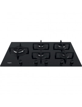 WHIRLPOOL GOA 9523/NB1 PIANO COTTURA GAS 90CM 5 ZONE VETRO NERO GRIGLIE GHISA