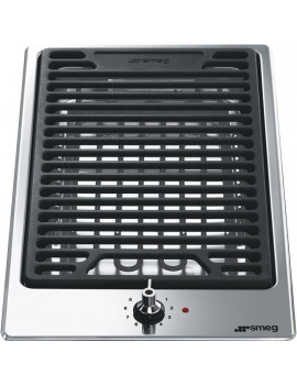 SMEG PGF30B PIASTRA ELETTRICA CON GRIGLIA BARBEQUE 30CM 9 LIVELLI POTENZA