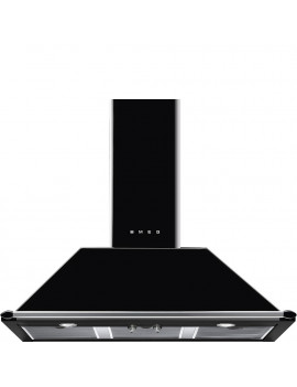 SMEG KT100BLE CAPPA ASPIRANTE DECORATIVA A MURO VICTORIA 100CM NERA