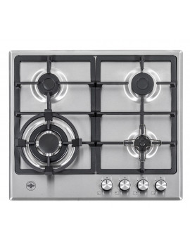 LA GERMANIA P604LLAGXV PIANO COTTURA GAS 60CM 4 FUOCHI  1 WOK 4KW INOX