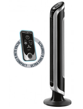 ROWENTA VU6670 VENTILATORE A TORRE 4 VELOCITA' TIMER OSCILLANTE NERO