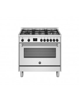 LA GERMANIA MPL96L1EXC CUCINA A GAS 90CM  6 FUOCHI FORNO ELETTRICO INOX