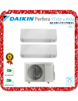 DAIKIN PERFERA CONDIZIONATORE DUAL 7000+12000 BTU 2MXM40A R32 A+++