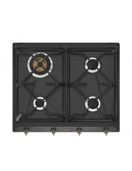SMEG SRV864AOGH PIANI COTTURA GAS 60CM 4FUOCHI GRIGLIE GHISA NERA ANTRACITE
