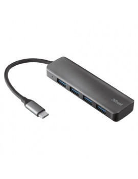 Hub USB Aluminium Usb C To 4 Port Usb a 3.2 Trust