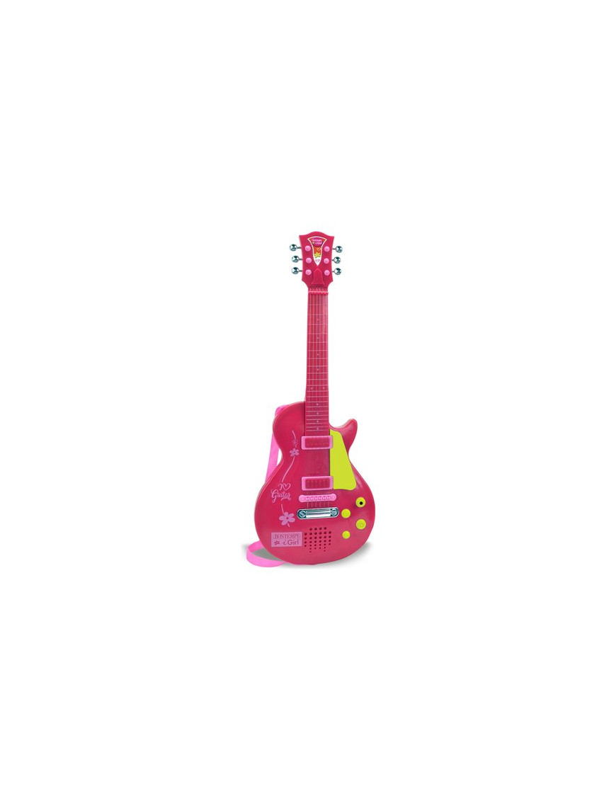Electronic Rock Guitar Chitarra Bontempi Rosa Giocattolo Chitarra