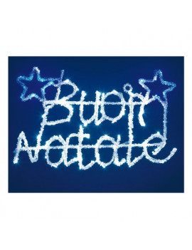 Decoro luminoso Buon Natale effetto ghiaccio led Lotti