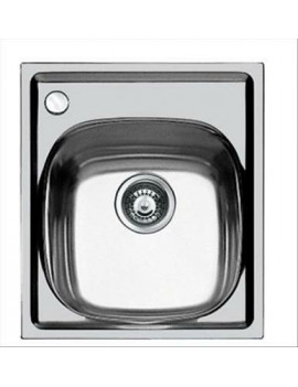 FOSTER 1144062 LAVELLO ACCIAIO INOX 1 VASCA FORO MISCELATORE A SINISTRA 3.5''