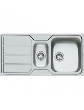 FOSTER 1197161 LAVELLO ACCIAIO INOX 2 VASCHE S1000 STD INOX 97 CM VERSIONE DX