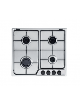 DELONGHI FFA46ASV PIANO COTTURA 4 FUOCHI VALV. SICUREZZA ACCIAIO INOX