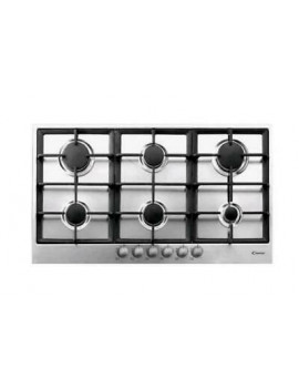 CANDY PG9601SXGH PIANO COTTURA DA INCASSO 6 BRUCIATORI A GAS 90 CM ACCIAIO INOX