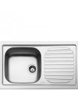 SMEG LYP791D LAVELLO INCASSO GOCCIOLATOIO DESTRA 79cm ACCIAIO INOX