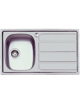 FOSTER 1186162 LAVELLO 1 VASCA A SINISTRA GOCCIOLATOIO ACCIAIO INOX 86 CM