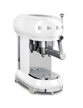 SMEG ECF01WHEU MACCHINA DA CAFFè ESPRESSO POLVERE CIALDA 1350 W ANNI 50 BIANCA