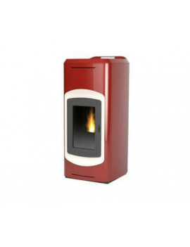 LAMINOX T18TIRW ROSSO/BIANCO TERMOSTUFA A PELLET 19,6 kW 10 LT 250/500 m³