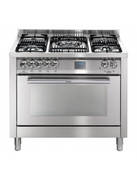 LOFRA PG106MFT/UI CUCINA INOX 100CM FORNO ELETTRICO MULTIFUNZIONE 5 FUOCHI