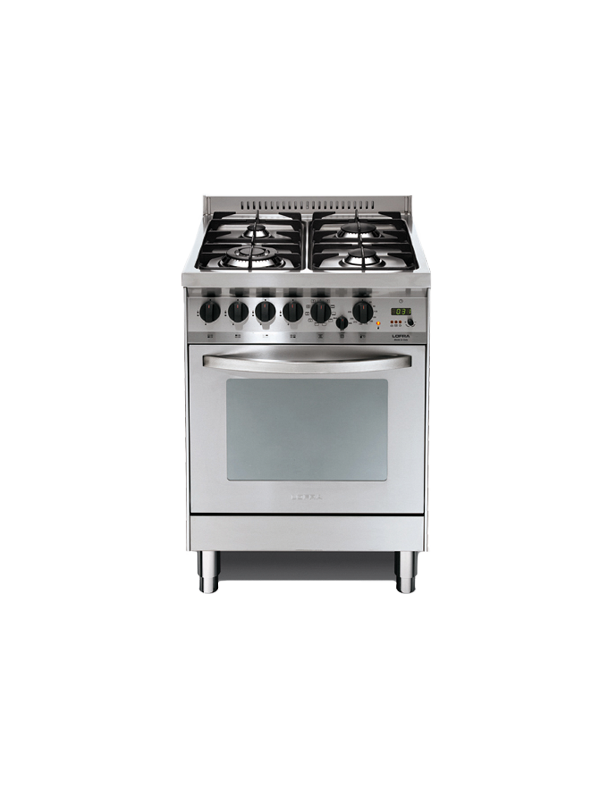 LOFRA P66MF/CI CUCINA 60X60 CM INOX 4 FUOCHI FORNO ELETTRICO MULTIFUNZIONE