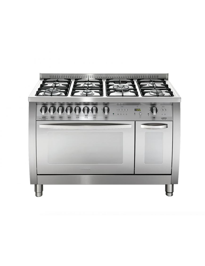 LOFRA CURVA CSD126GV+E/2CI CUCINA 120X60 CM 7 FUOCHI FORNO GAS E ELETTRICO