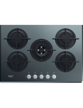 HOTPOINT HAGD72S/MR PIANO COTTURA INCASSO 73 CM 5 FUOCHI GAS 9 LIVELLI POTENZA