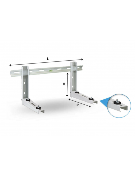 NICCONS ATENA 121 STAFFA STAFFE UNIVERSALI REGOLABILI PER CLIMATIZZATORE 100 KG