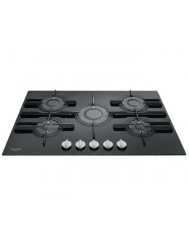 HOTPOINT FTGHG751DHABK PIANO COTTURA 5 FUOCHI A GAS 75 CM NERO