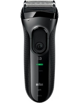 BRAUN 3000 RASOIO ELETTRICO RICARICABILE WET&DRY LED AUTONOMIA 45 MINUTI NERO