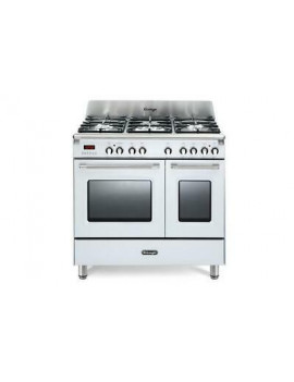 DELONGHI MEM965TWXED CUCINA DOPPIO FORNO 5 FUOCHI TRIPLA CORONA 90X60 BIANCO