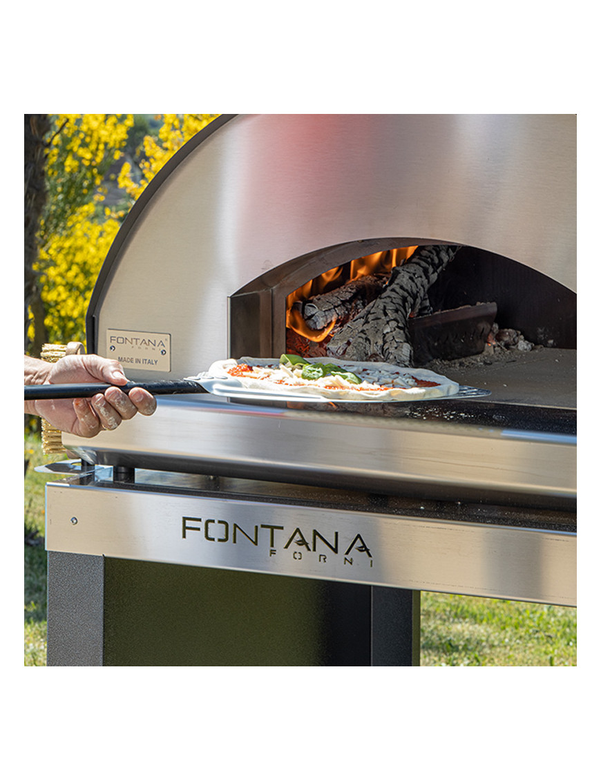 FONTANA FORNI MARINARA APPOGGIO INOX COTTURA DIRETTA A LEGNA LINEA PIZZA 9KW