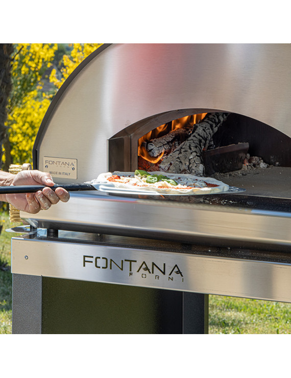 FONTANA FORNI MARINARA APPOGGIO INOX COTTURA DIRETTA A LEGNA LINEA PIZZA 9KW