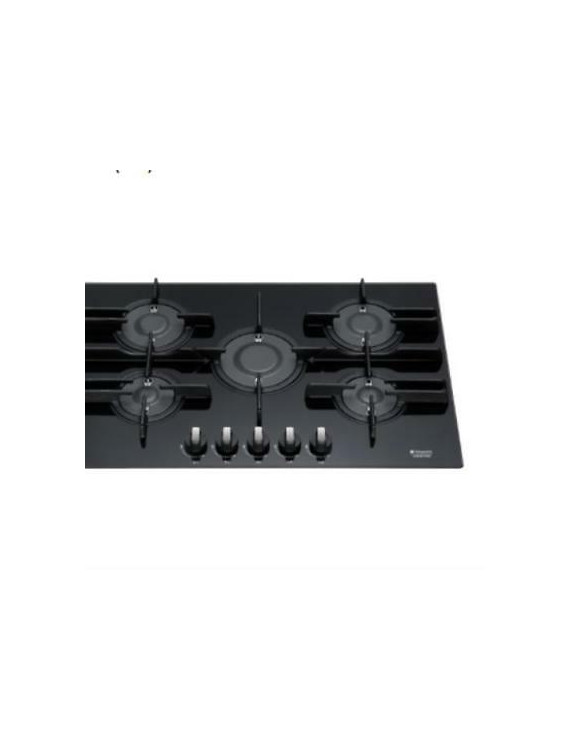 HOTPOINT ARISTON FTGHG751D/HA(BK) PIANO COTTURA IN VETRO NERO 5 FUOCHI