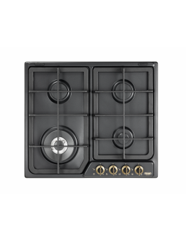 DELONGHI ANF46PRO PIANO COTTURA 4 BRUCIATORI GHISA TRIPLA CORONA ANTRACITE