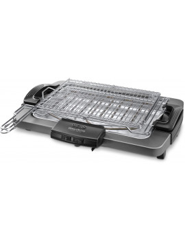 DE LONGHI BQ80X BARBECUE BISTECCHIERA 2450 WATT 41X28 CM GRIGLIA GIREVOLE