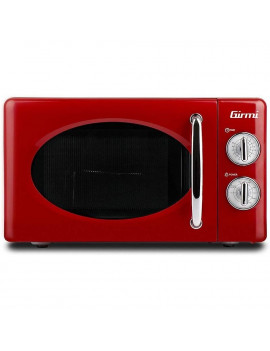 GIRMI FM2102 FORNO A MICROONDE 20L CON GRILL 800 WATT VINTAGE ROSSO