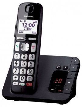 PANASONIC KXTGE260JTB TELEFONO CORDLESS 1.8" VIVAVOCE 200 NUMERI