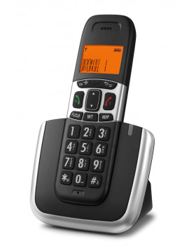 BRONDI BRAVO PLATINUM TELEFONO CORDLESS VIVAVOCE 50 NUMERI ECODECT NERO